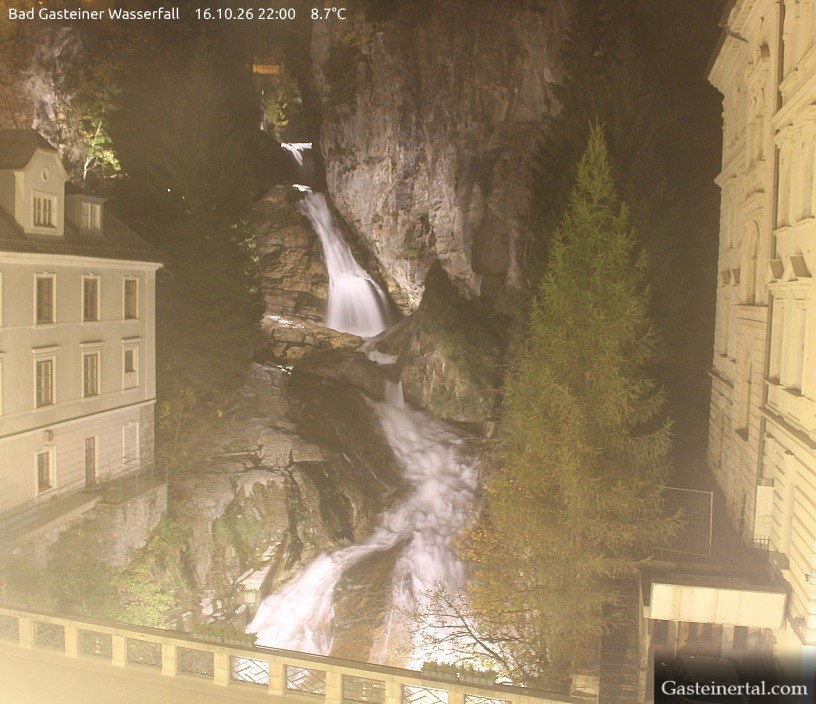 Archived image Webcam Waterfall in Bad Gastein