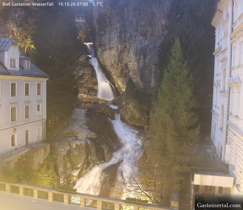 Archiv Foto Webcam Wasserfall in Bad Gastein