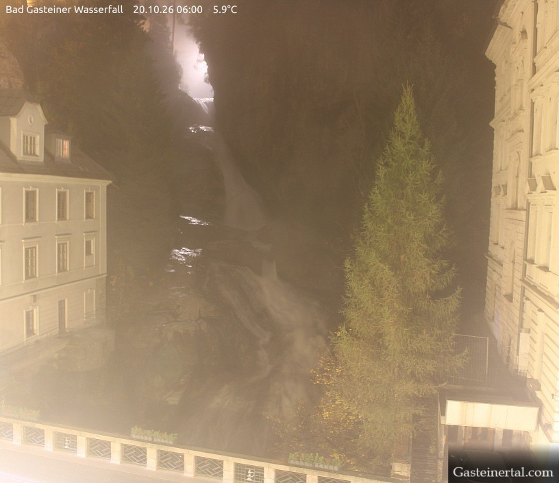Archived image Webcam Waterfall in Bad Gastein