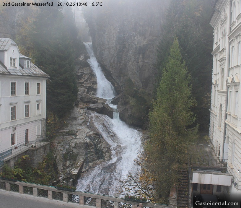 Archived image Webcam Waterfall in Bad Gastein