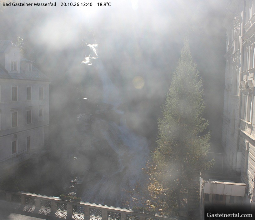 Archived image Webcam Waterfall in Bad Gastein