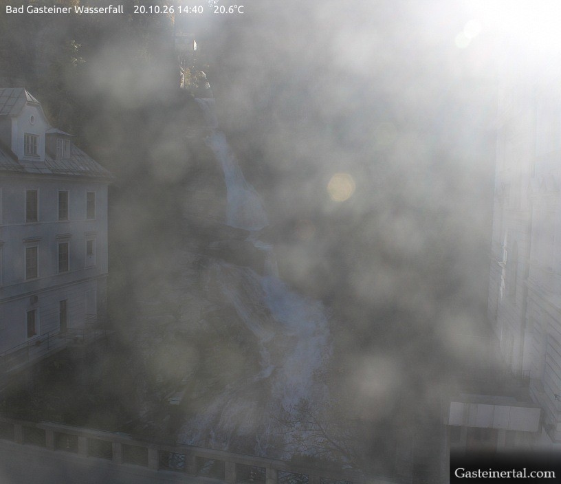 Archived image Webcam Waterfall in Bad Gastein