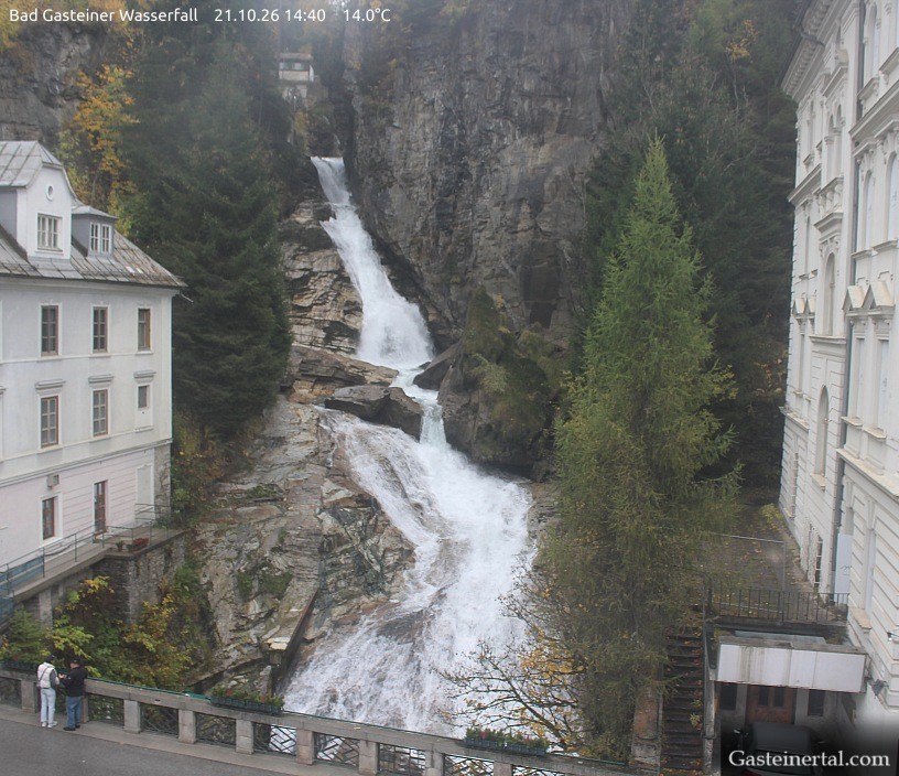 Archiv Foto Webcam Wasserfall in Bad Gastein