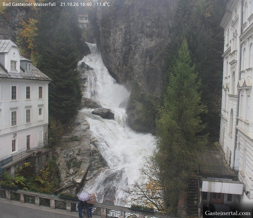 Archiv Foto Webcam Wasserfall in Bad Gastein