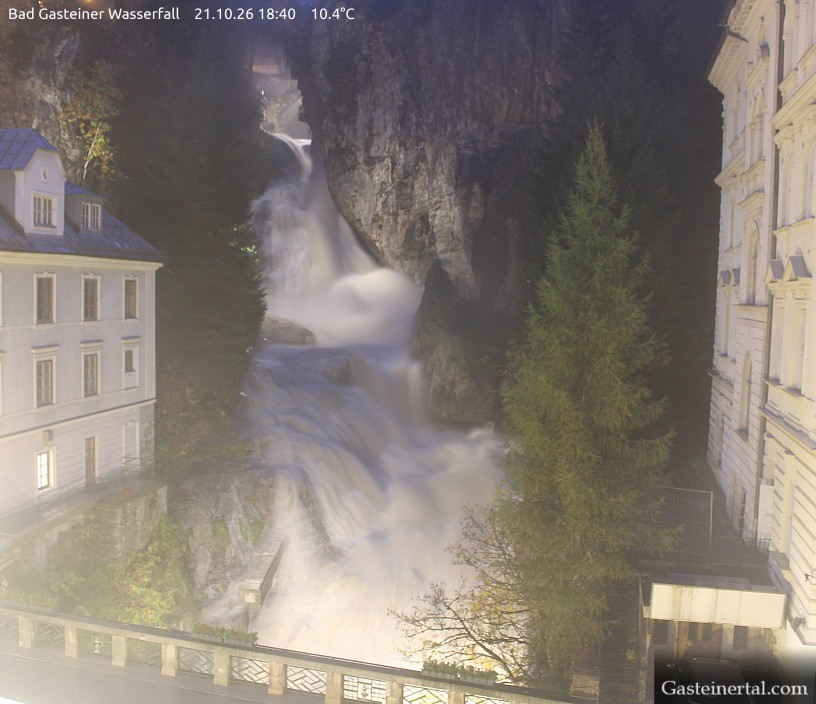 Archiv Foto Webcam Wasserfall in Bad Gastein