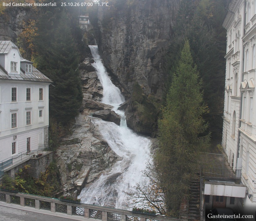 Archiv Foto Webcam Wasserfall in Bad Gastein