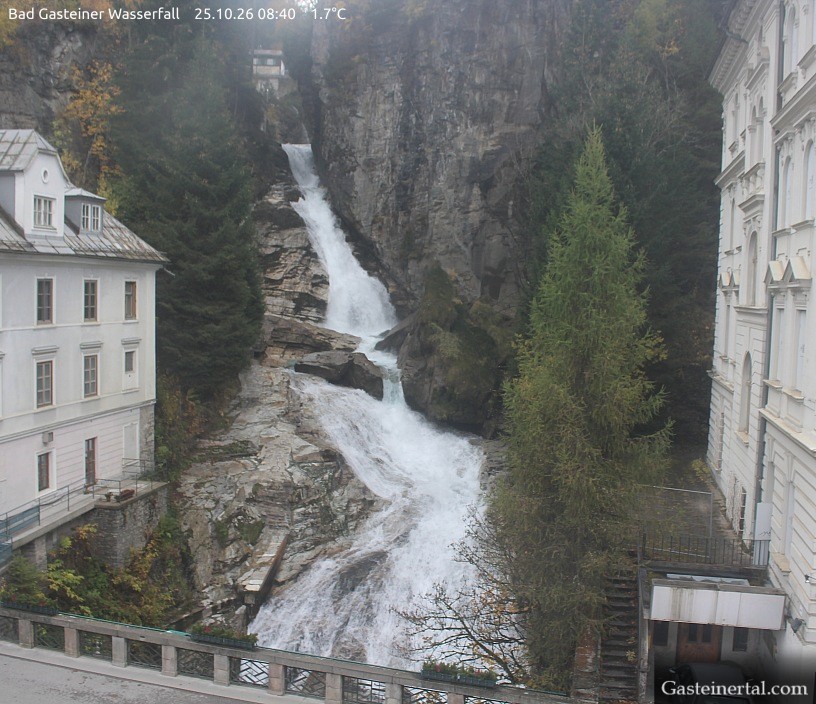Archiv Foto Webcam Wasserfall in Bad Gastein