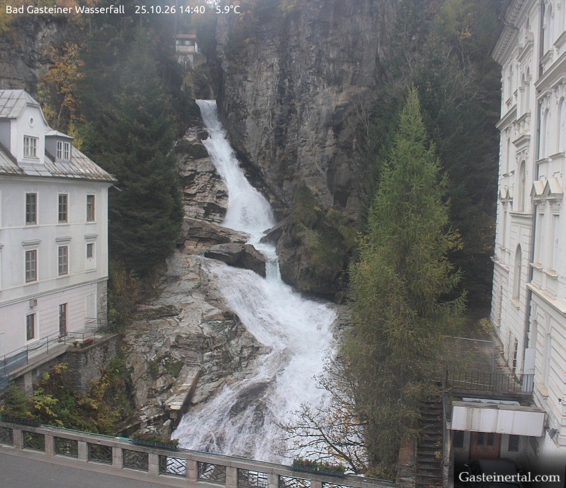 Archiv Foto Webcam Wasserfall in Bad Gastein