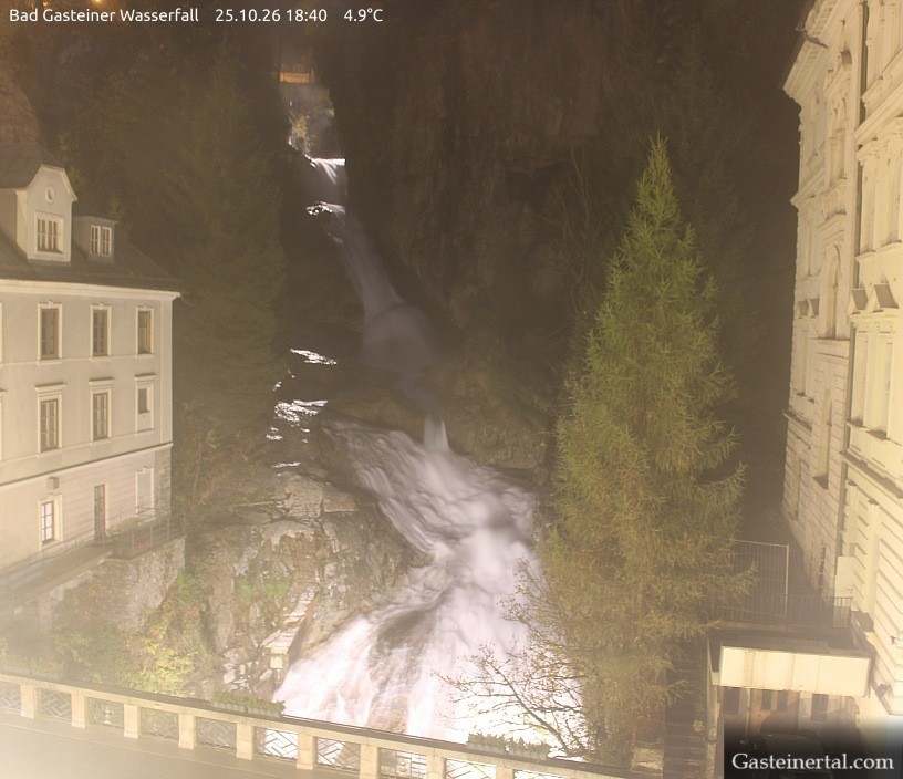 Archiv Foto Webcam Wasserfall in Bad Gastein