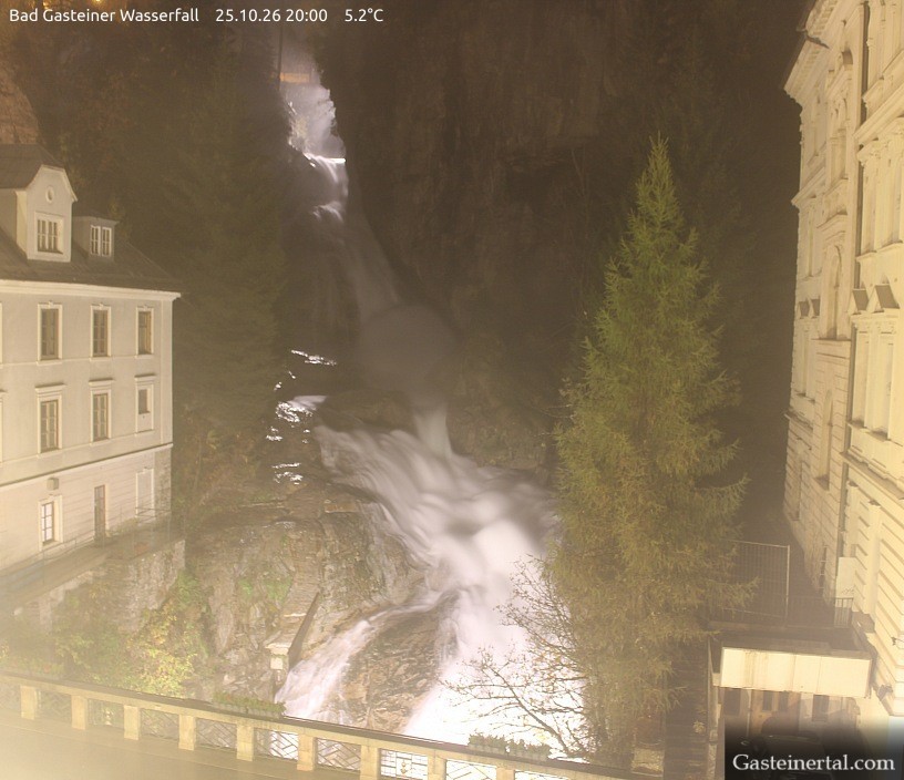 Archiv Foto Webcam Wasserfall in Bad Gastein