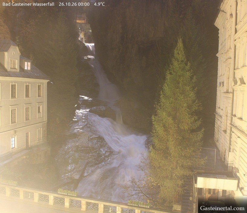 Archived image Webcam Waterfall in Bad Gastein