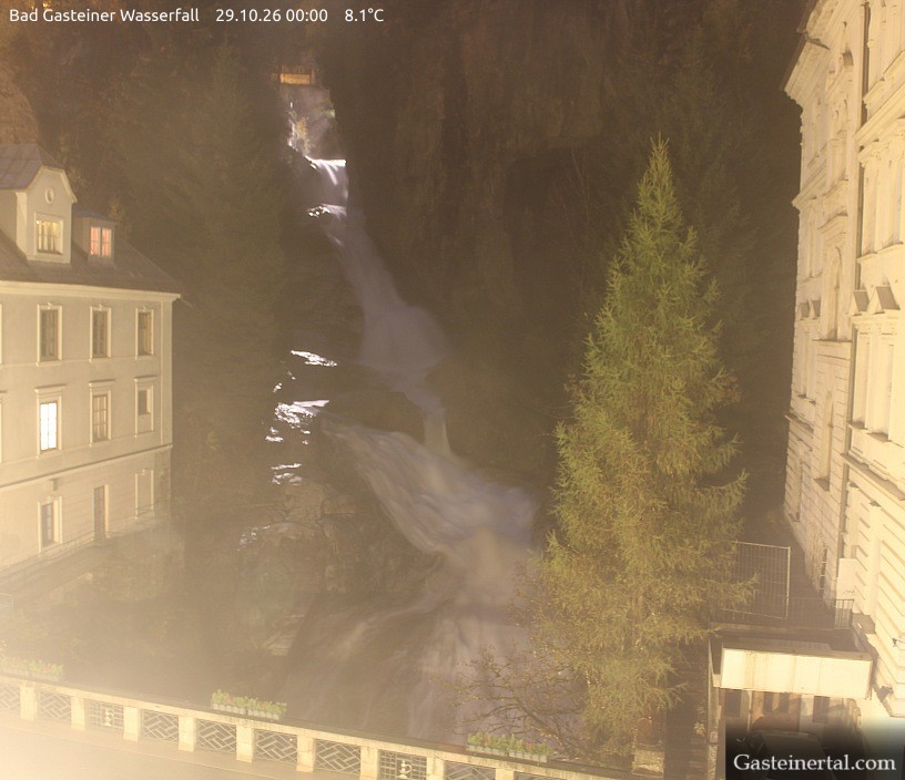 Archived image Webcam Waterfall in Bad Gastein