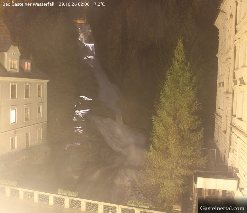 Archived image Webcam Waterfall in Bad Gastein