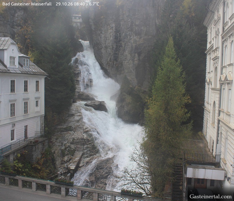 Archived image Webcam Waterfall in Bad Gastein