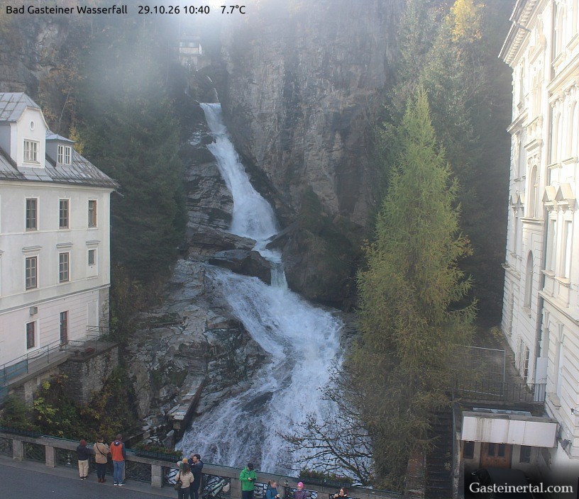 Archived image Webcam Waterfall in Bad Gastein
