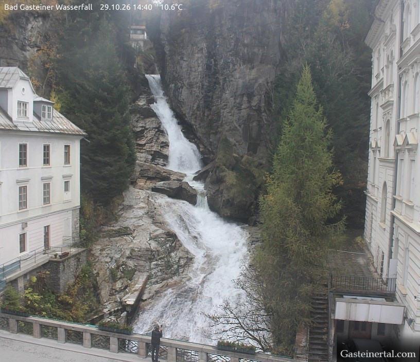 Archived image Webcam Waterfall in Bad Gastein