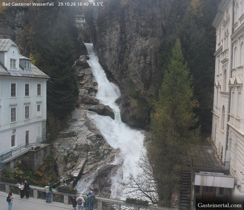 Archived image Webcam Waterfall in Bad Gastein