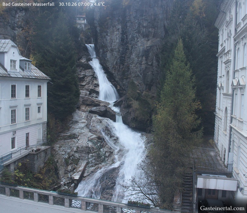 Archived image Webcam Waterfall in Bad Gastein