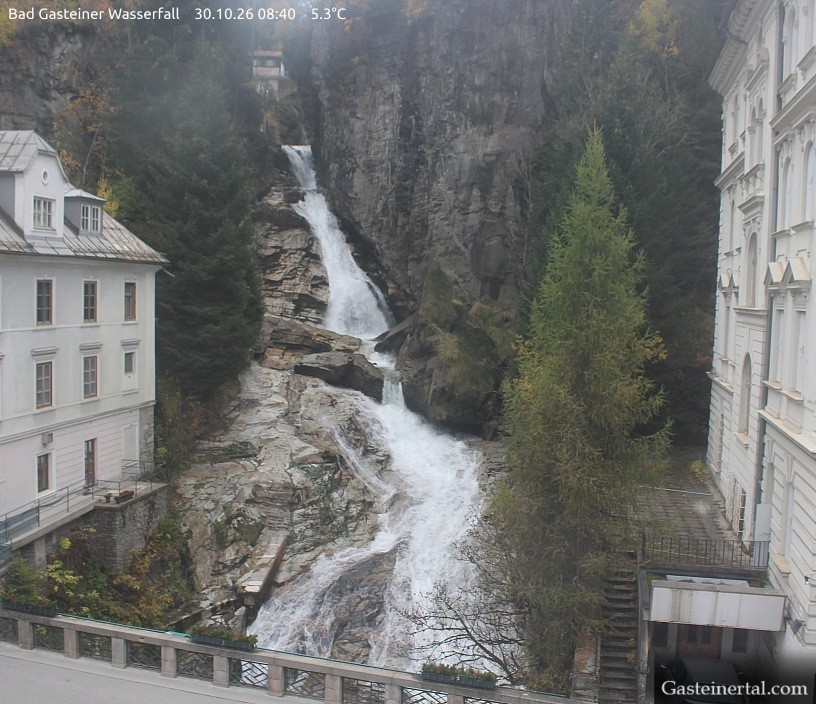 Archived image Webcam Waterfall in Bad Gastein