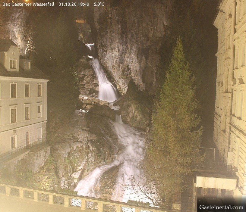 Archiv Foto Webcam Wasserfall in Bad Gastein