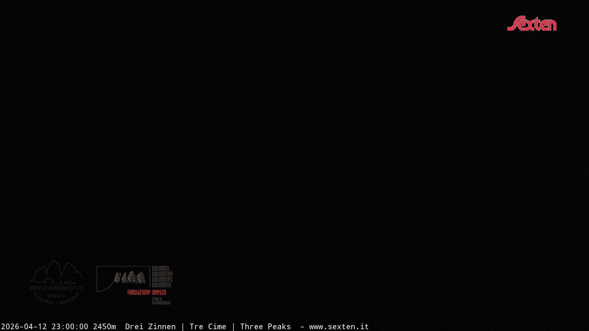 Archived image Webcam Dolomites South Tyrol: Mountain Hut Antonio Locatelli