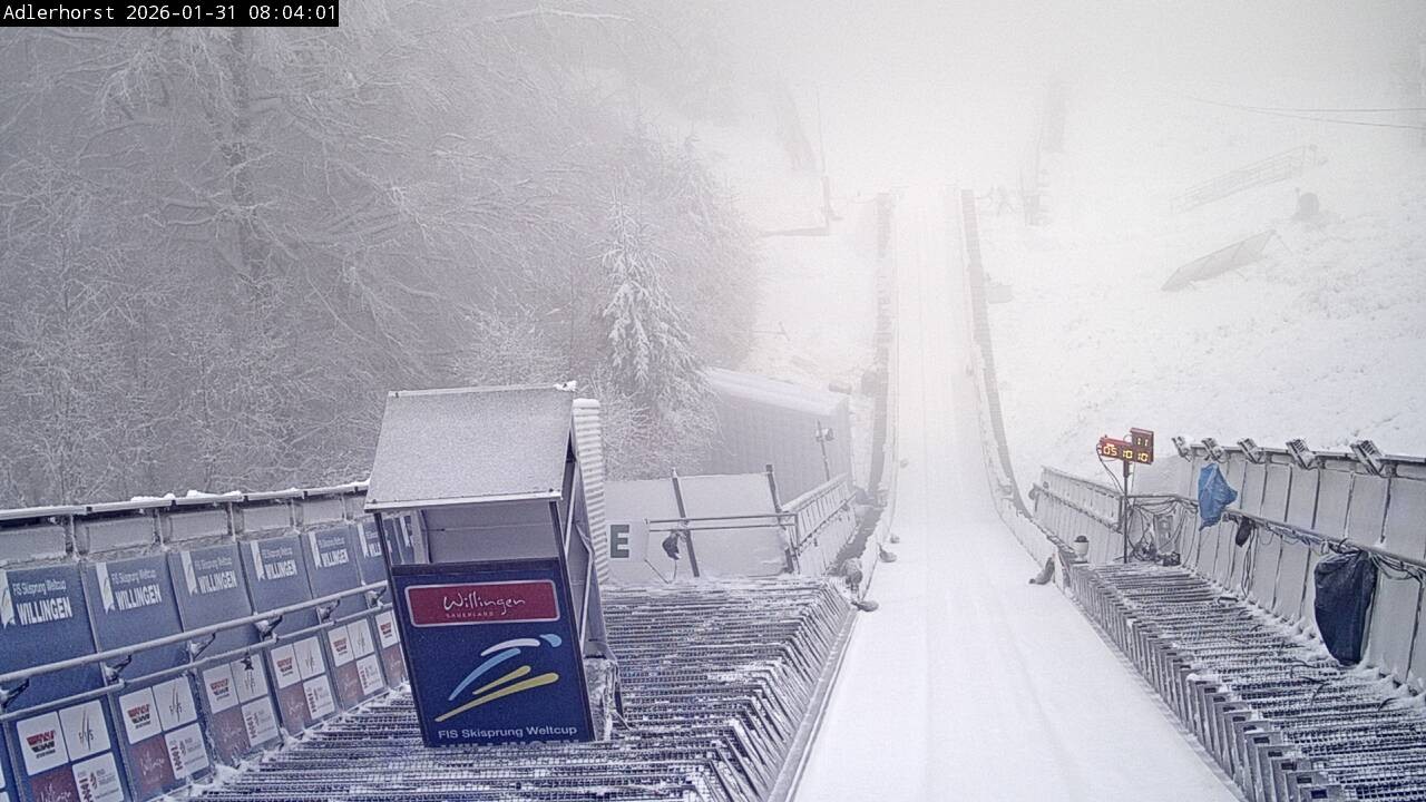 Archived image Webcam Willingen: View Ski Jumping Area