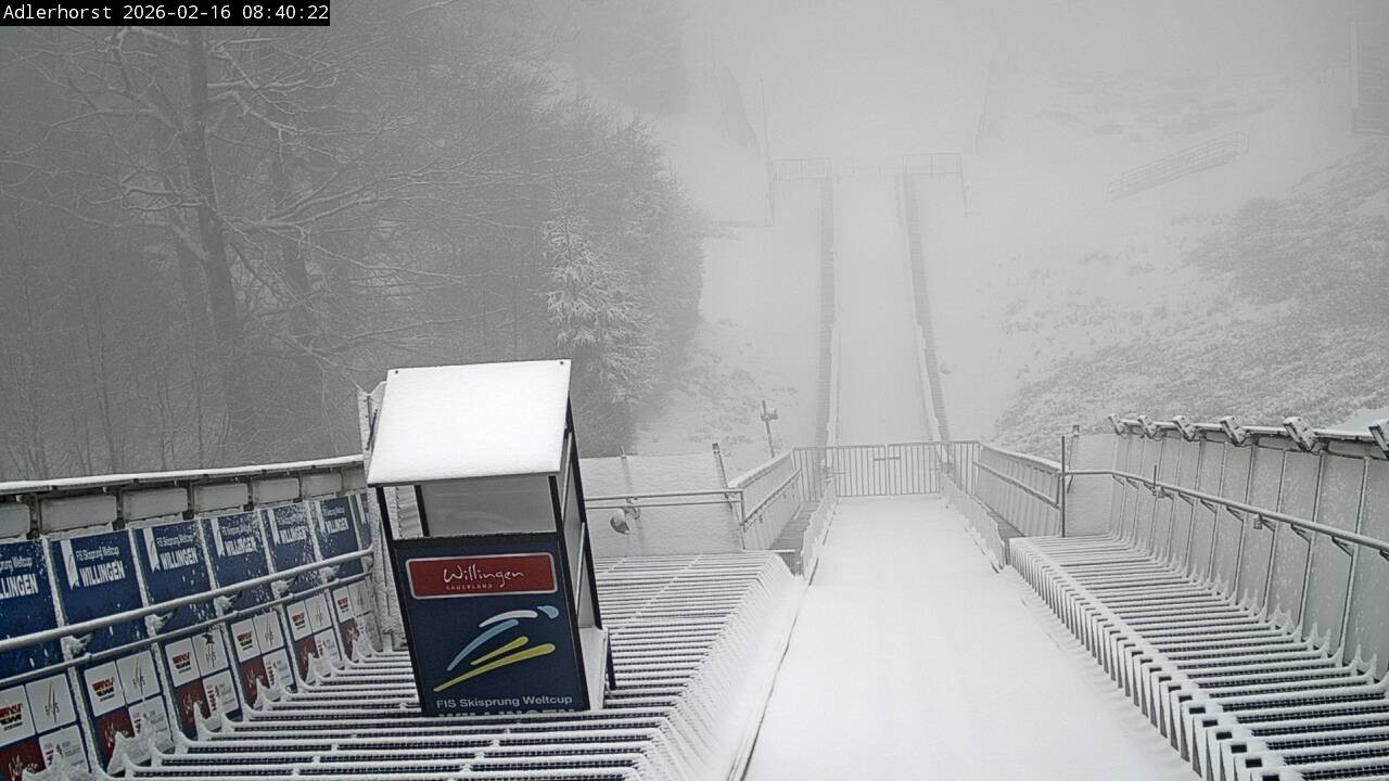Archived image Webcam Willingen: View Ski Jumping Area