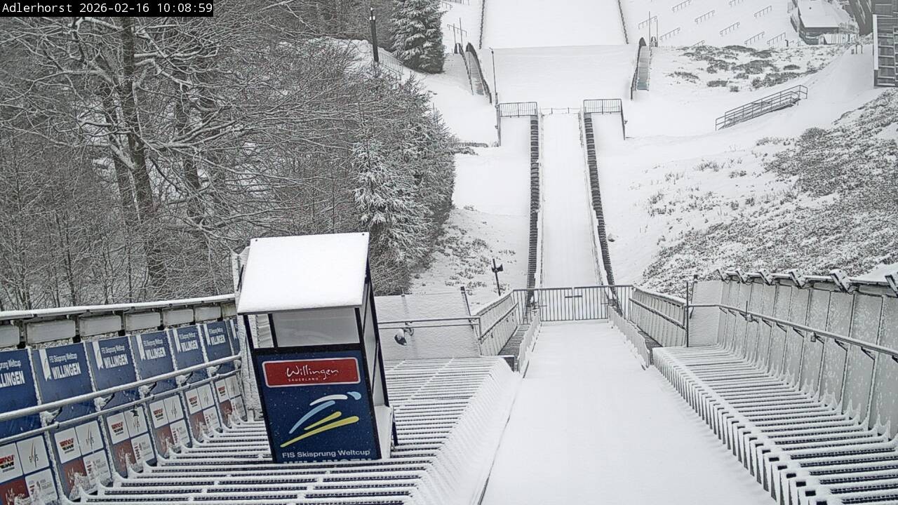 Archived image Webcam Willingen: View Ski Jumping Area