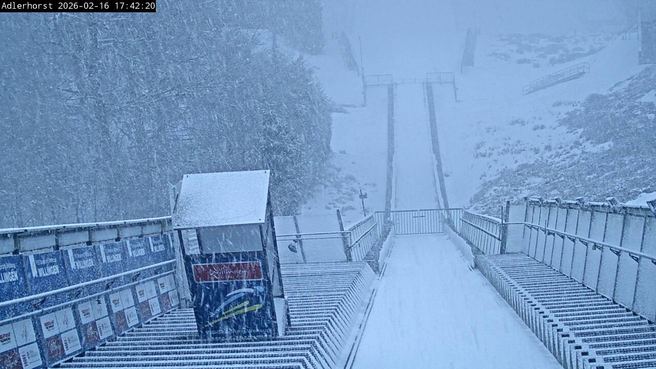 Archived image Webcam Willingen: View Ski Jumping Area