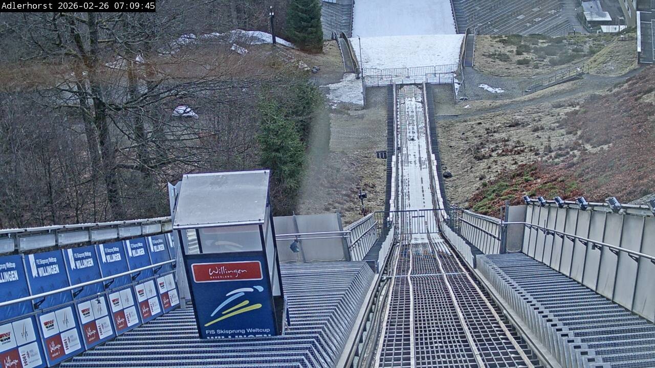 Archived image Webcam Willingen: View Ski Jumping Area