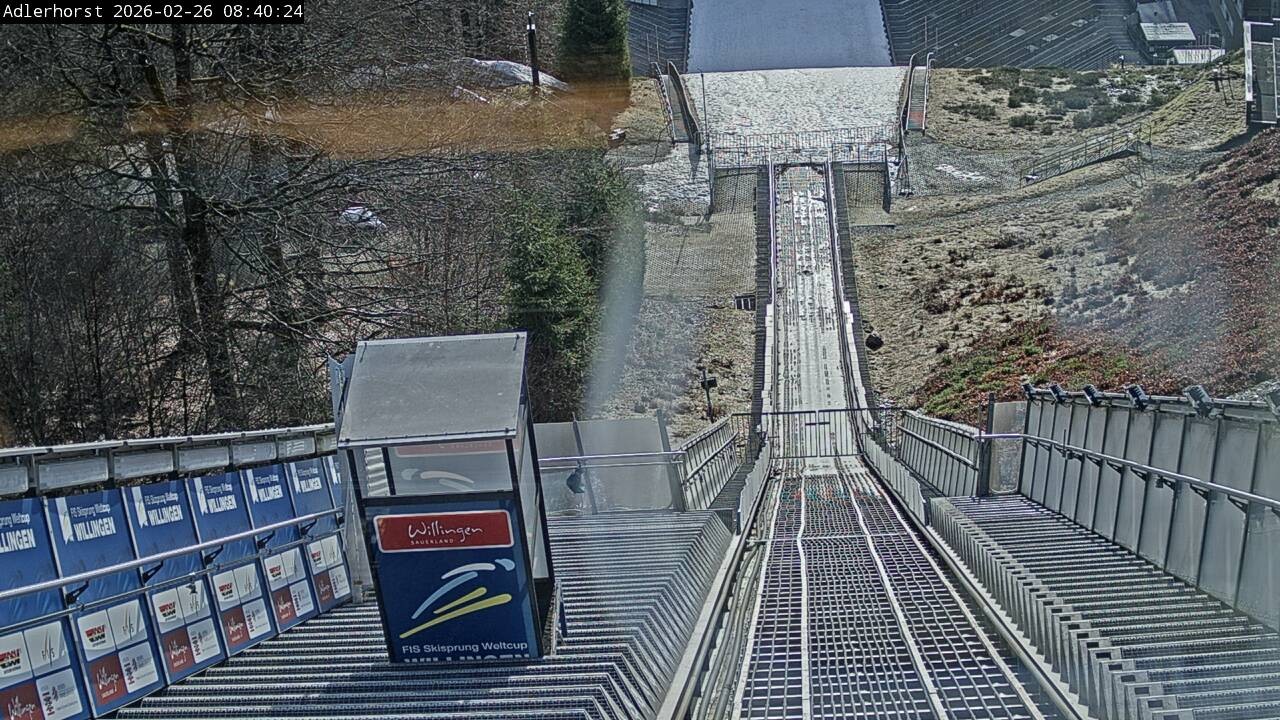 Archived image Webcam Willingen: View Ski Jumping Area