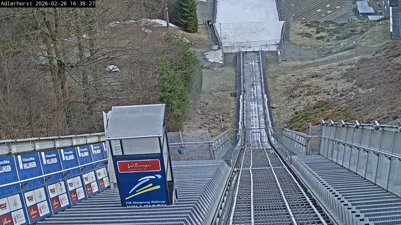 Archived image Webcam Willingen: View Ski Jumping Area
