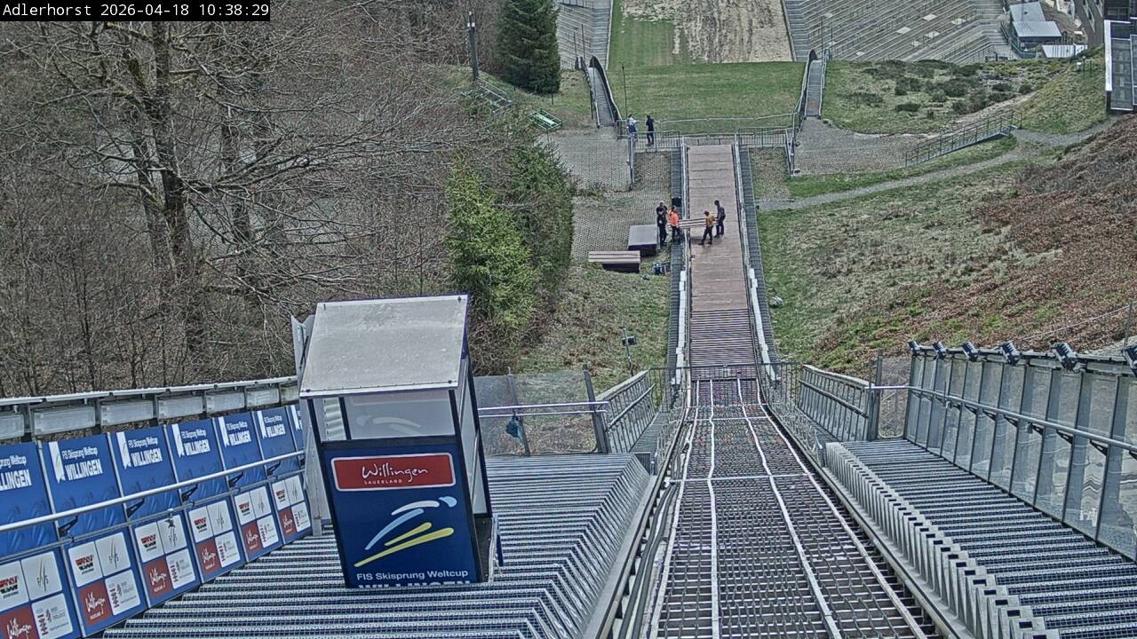 Archived image Webcam Willingen: View Ski Jumping Area