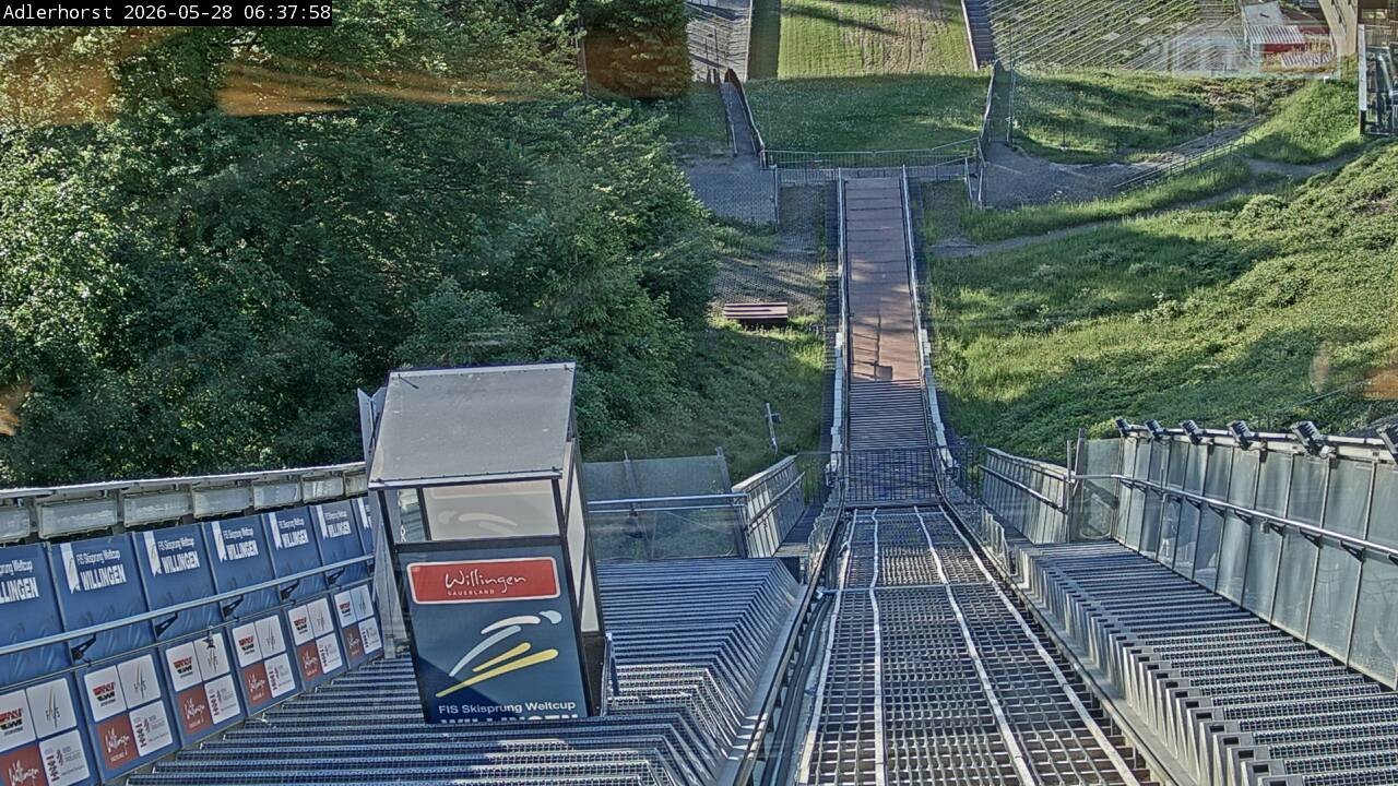 Archived image Webcam Willingen: View Ski Jumping Area