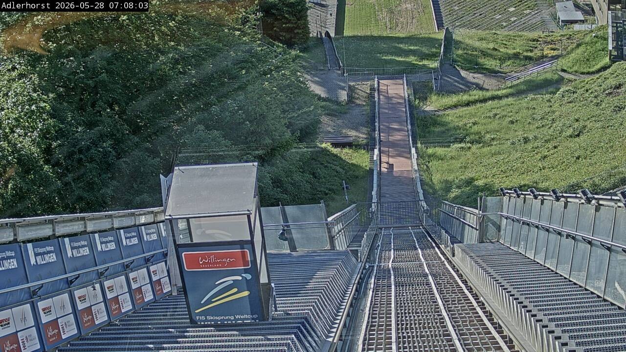 Archived image Webcam Willingen: View Ski Jumping Area