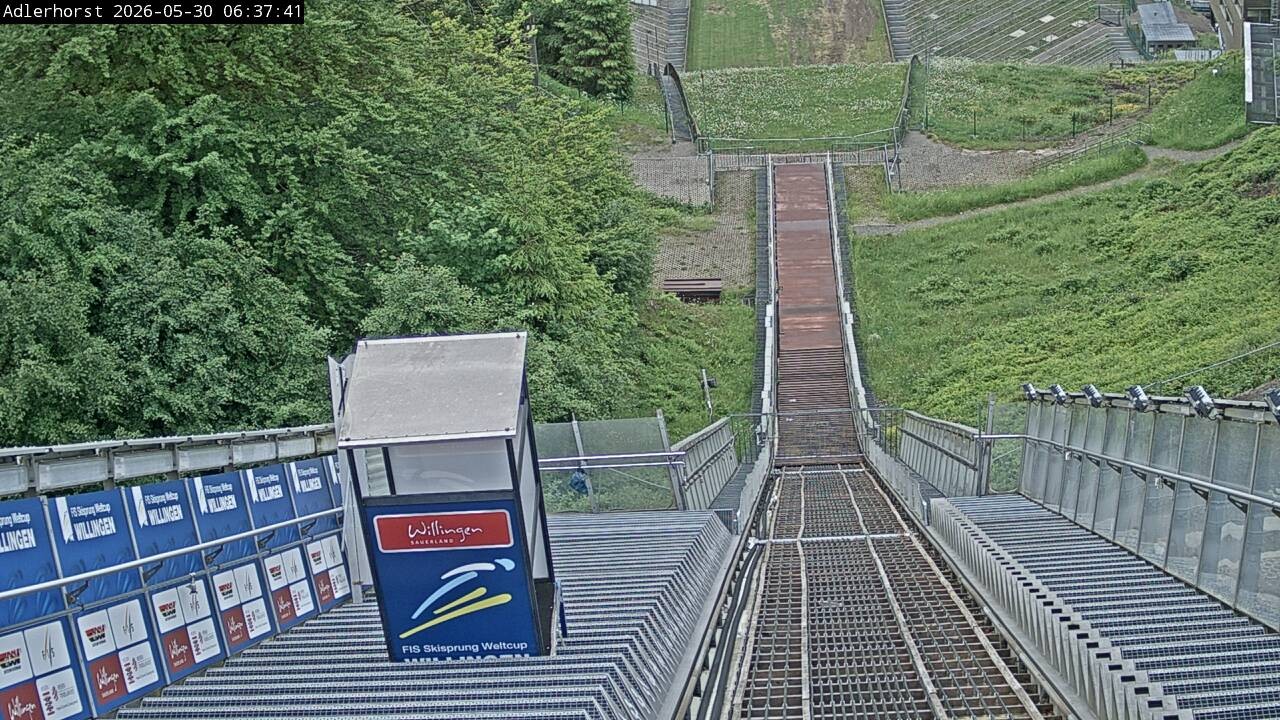 Archived image Webcam Willingen: View Ski Jumping Area