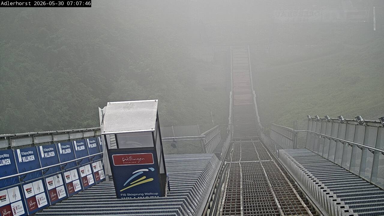 Archived image Webcam Willingen: View Ski Jumping Area
