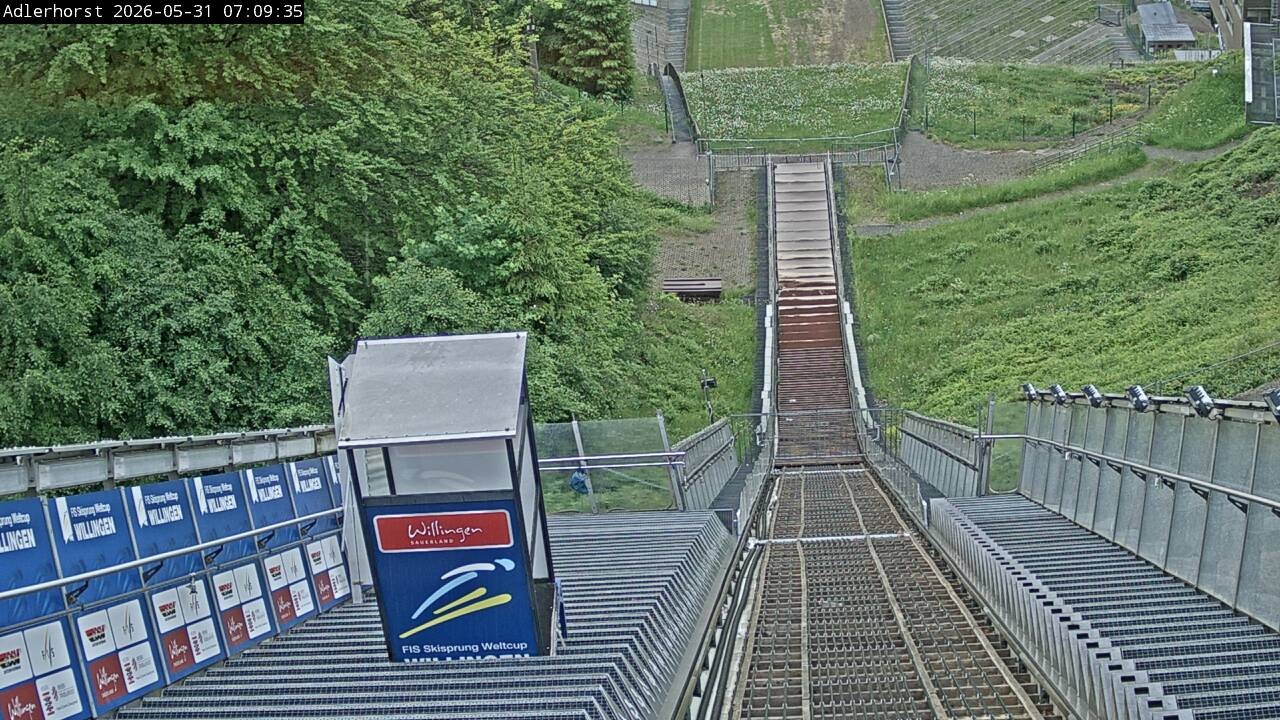 Archived image Webcam Willingen: View Ski Jumping Area
