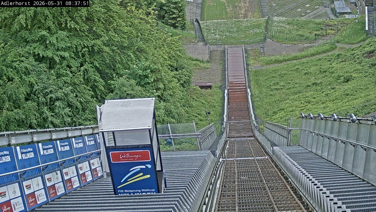 Archived image Webcam Willingen: View Ski Jumping Area