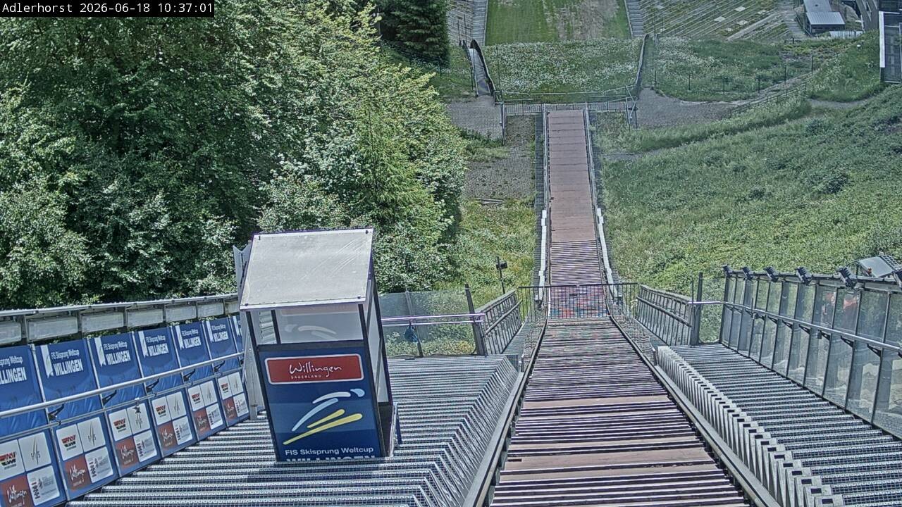 Archived image Webcam Willingen: View Ski Jumping Area