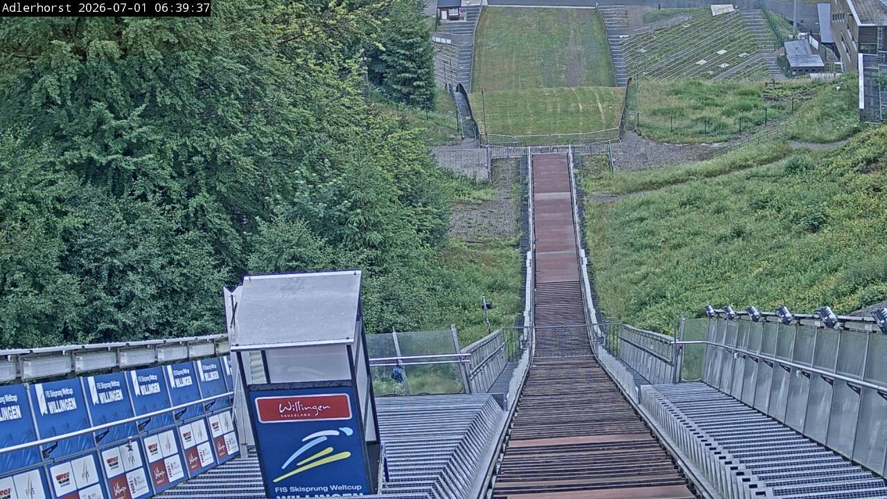 Archived image Webcam Willingen: View Ski Jumping Area