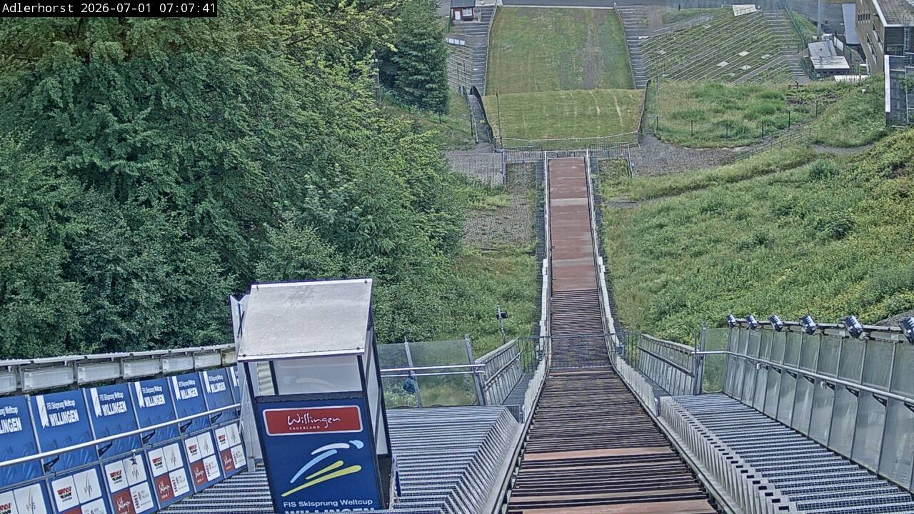 Archived image Webcam Willingen: View Ski Jumping Area