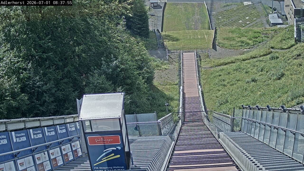 Archived image Webcam Willingen: View Ski Jumping Area
