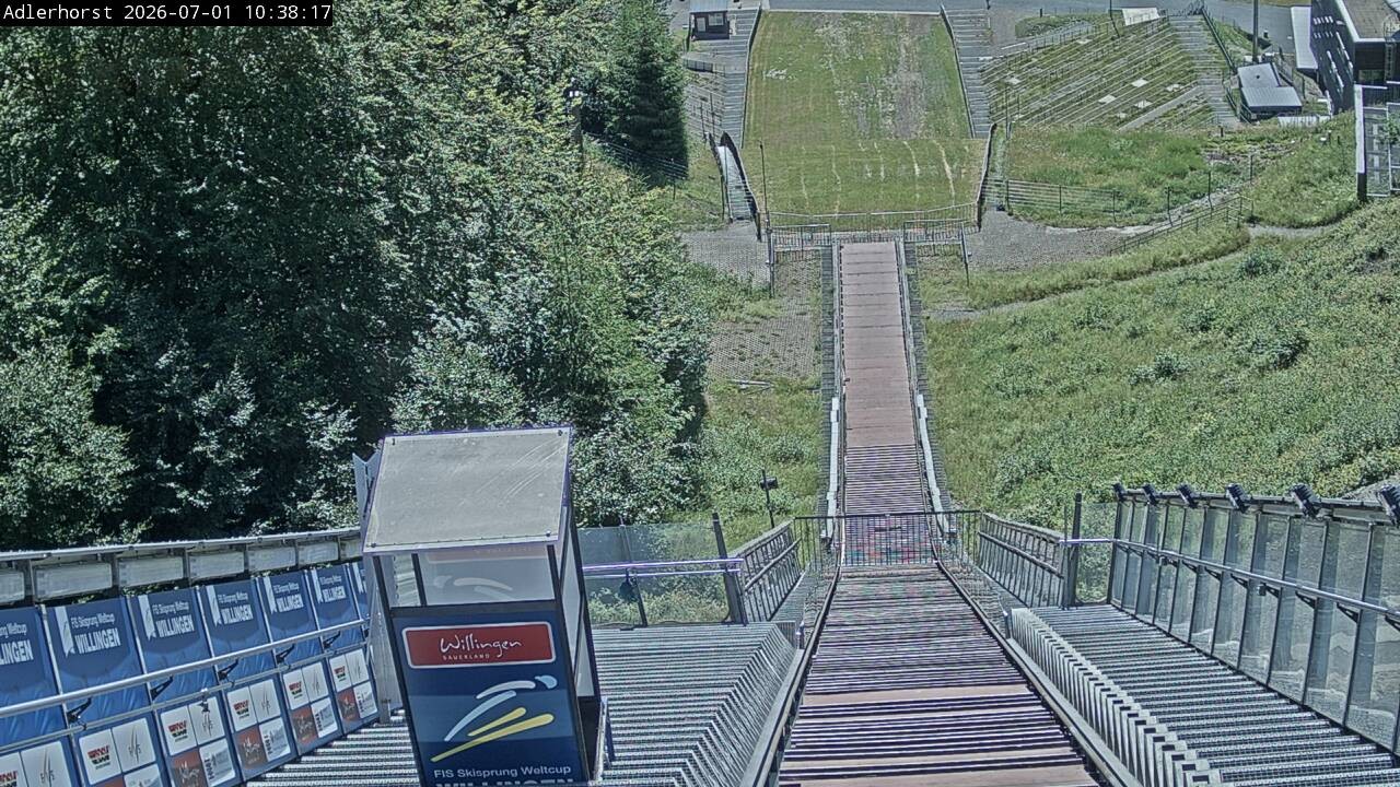 Archived image Webcam Willingen: View Ski Jumping Area