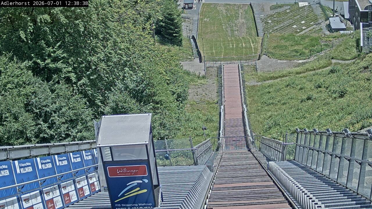 Archived image Webcam Willingen: View Ski Jumping Area