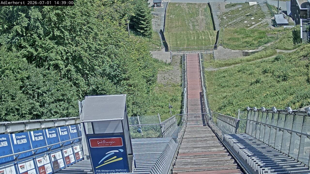 Archived image Webcam Willingen: View Ski Jumping Area