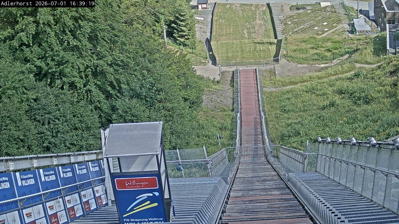 Archived image Webcam Willingen: View Ski Jumping Area