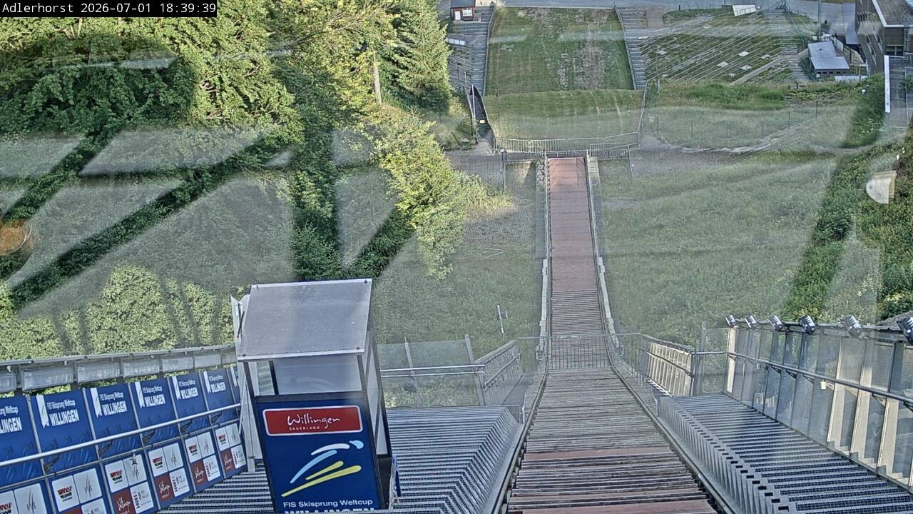 Archived image Webcam Willingen: View Ski Jumping Area