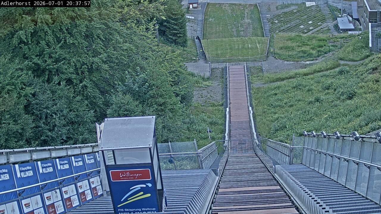 Archived image Webcam Willingen: View Ski Jumping Area