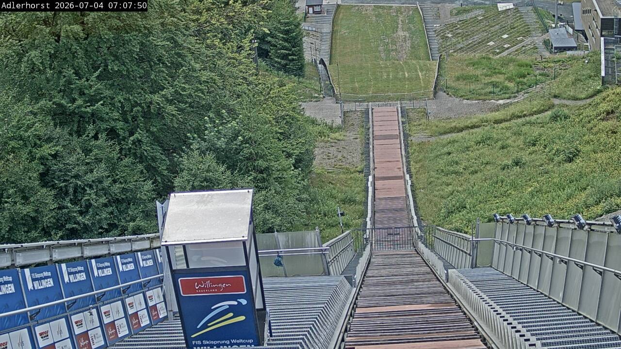Archived image Webcam Willingen: View Ski Jumping Area